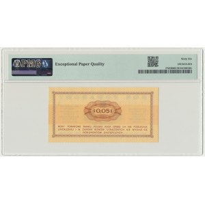 Pewex, 5 centów 1969 - Ea - PMG 66 EPQ