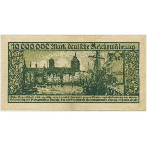 Danzig, 10 milion Mark 1923 - A -