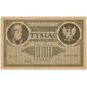 1.000 Mark 1919 - Ser. AA - 7 Figuren