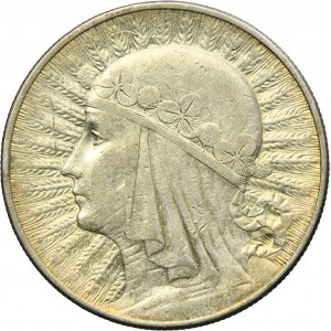 Głowa Kobiety, 10 złotych Warszawa 1933