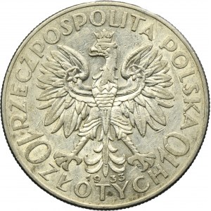 Głowa Kobiety, 10 złotych Warszawa 1933