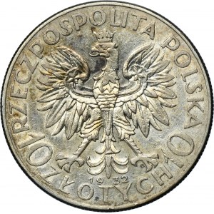 Głowa Kobiety, 10 złotych Warszawa 1932