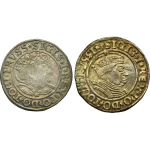 Lot, Sigismunt I the Old, Groschen Thorn 1533 and 1535 (2 pcs.)