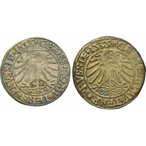 Lot, Sigismunt I the Old, Groschen Thorn 1533 and 1535 (2 pcs.)