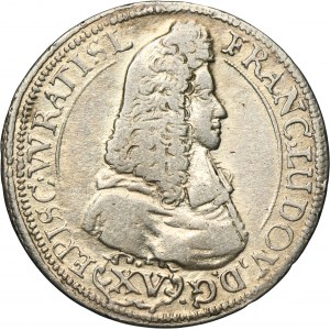 Silesia, Duchy of Neisse, Franz Ludwig von Pfalz-Neuburg, 15 Kreuzer Neisse 1693 LPH