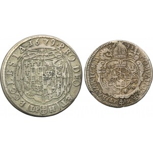 Lot, Silesia, Duchy of Neisse, 6 Kreuzer and 15 Kreuzer (2 pcs.)
