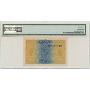 1/2 marki 1916 - Generał - PMG 64