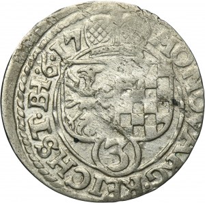 Silesia, Duchy of Liegnitz-Brieg-Wohlau, Johann Christian and Georg Rudolf, 3 Kreuzer Reichenstein 1617 BH