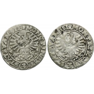Lot, Silesia, Evangelical States, 3 Kreuzer Breslau (2 pcs.)