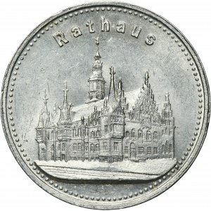 Silesia, Wrocław, City tram token, Town hall