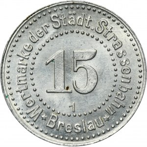 Silesia, Wrocław, City tram token, Town hall