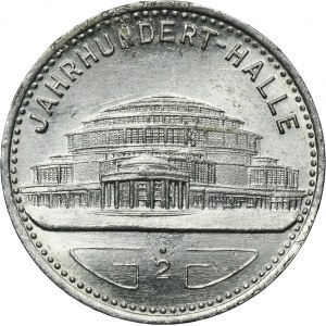 Silesia, Wrocław, City tram token, Centennial Hall