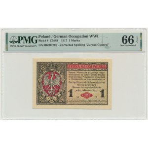 1 marka 1916 - Generał - B - PMG 66 EPQ