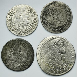Lot, Austria and Silesia, Kreuzer (4 pcs.)