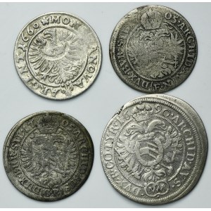 Lot, Austria and Silesia, Kreuzer (4 pcs.)