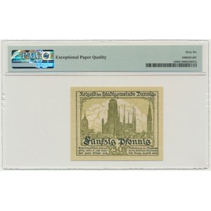 Danzig, 50 Pfennnig 1919 - green - PMG 66 EPQ