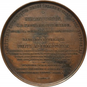 Medal on the occasion of the opening of the Warsaw-Bromberg Railway 1862 - RARE