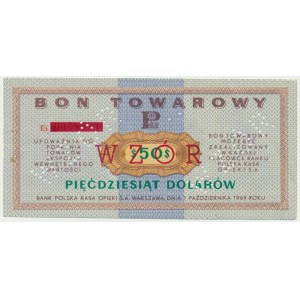 Pewex, 50 dolarów 1969 - WZÓR - Ei -