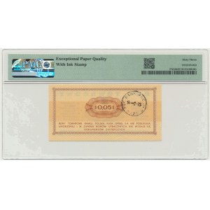 Pewex, 5 centów 1969 - Ea - PMG 63 EPQ