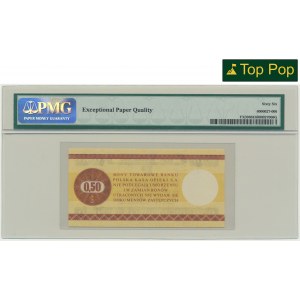 Pewex, 50 centów 1979 - HC - mały - PMG 66 EPQ