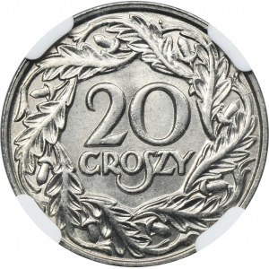 20 groszy 1923 - NGC MS66