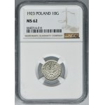 10 groszy 1923 - NGC MS62