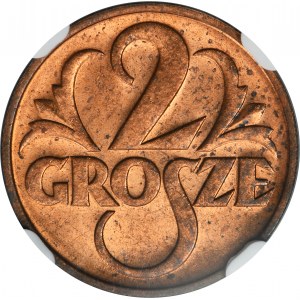 2 pennies 1937 - NGC MS64 RD
