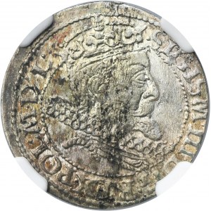 Sigismund III Vasa, Groschen Krakau 1606 - NGC MS63