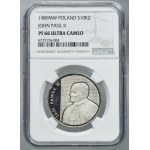 10.000 złotych 1989 Jan Paweł II - Kratka - NGC PF66 ULTRA CAMEO