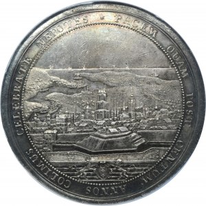 August III of Poland, Medal centenary of Peace in Oliwa 1760 - NGC MS61 - VERY RARE