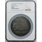 August III of Poland, Medal centenary of Peace in Oliwa 1760 - NGC MS61 - VERY RARE