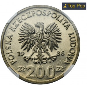 SAMPLE, 200 gold 1986 Ladislaus I the Elbow - NGC PF69 ULTRA CAMEO