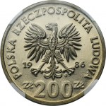 SAMPLE, 200 gold 1986 Ladislaus I the Elbow - NGC PF69 ULTRA CAMEO