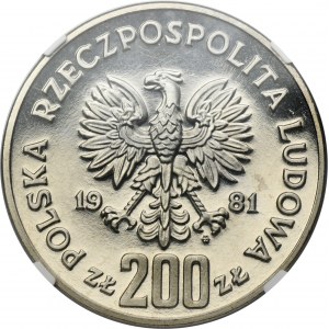 SAMPLE Nickel, 200 gold 1981 Ladislaus I Herman - NGC PF65 ULTRA CAMEO