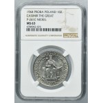 SAMPLE OF NICHOLS, 10 gold 1964 Casimir the Great - NGC MS63