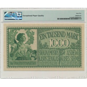 Kowno, 1.000 Mark 1918 - A - 6 digit series - PMG 65 EPQ