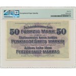 Kowno, 50 Mark 1918 - F - PMG 66 EPQ