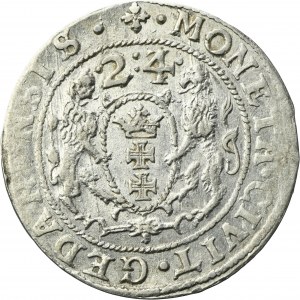 Sigismund III Vasa, 1/4 Thaler Danzig 1624/3 - PR•
