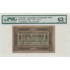 Kowno, 1 Mark 1918 - B - PMG 63 EPQ