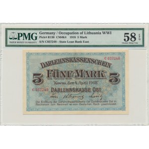 Kowno, 5 Mark 1918 - C - PMG 58 EPQ