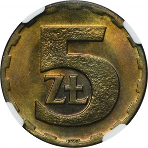 5 złotych 1976 - NGC MS66
