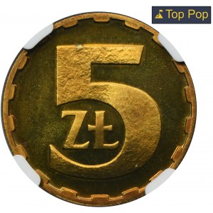 5 złotych 1982 - NGC PF68 - LUSTRZANKA