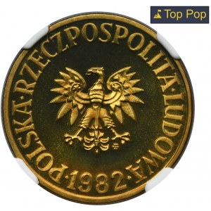 5 złotych 1982 - NGC PF68 - LUSTRZANKA