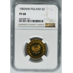 5 złotych 1982 - NGC PF68 - LUSTRZANKA