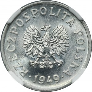 20 groszy 1949 Aluminium - NGC MS66