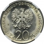 20 złotych 1975 Rok Kobiet - NGC MS67