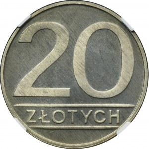 20 złotych 1987 - NGC PF64 CAMEO - LUSTRZANKA