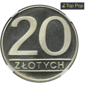20 złotych 1986 - NGC PF69 ULTRA CAMEO - LUSTRZANKA