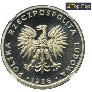 20 złotych 1986 - NGC PF69 ULTRA CAMEO - LUSTRZANKA