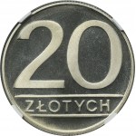 20 złotych 1986 - NGC PF69 ULTRA CAMEO - LUSTRZANKA